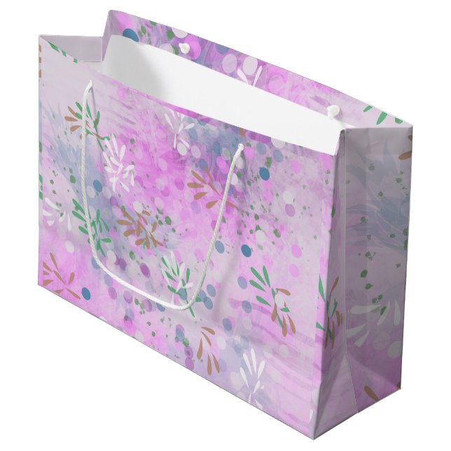 Bolsa De Regalo Grande Moderno Abstracto  (Angulo Anverso)