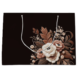 Bolsa De Regalo Grande Moderno Elegante Floral Country Western