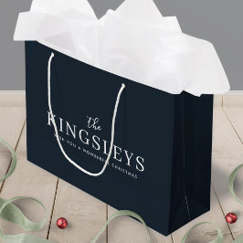 Bolsa De Regalo Grande Moderno estilo negro moderno de moda nombre de tip