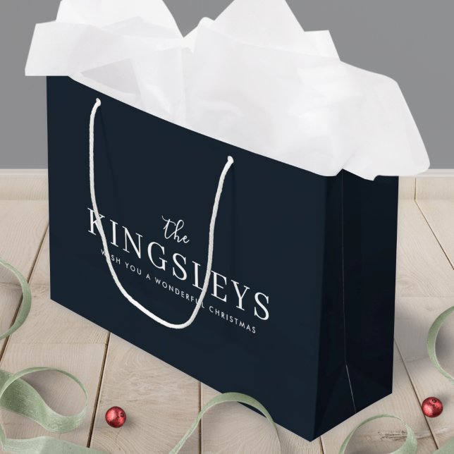 Bolsa De Regalo Grande Moderno estilo negro moderno de moda nombre de tip (Subido por el creador)