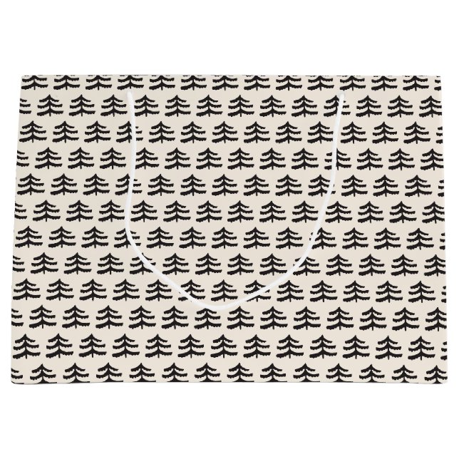 Bolsa De Regalo Grande Moderno Evergreen simple (Anverso)