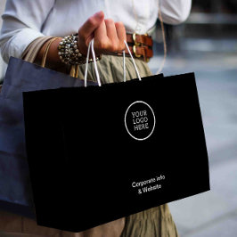 Bolsa De Regalo Grande Moderno logotipo comercial mínimo Información corp