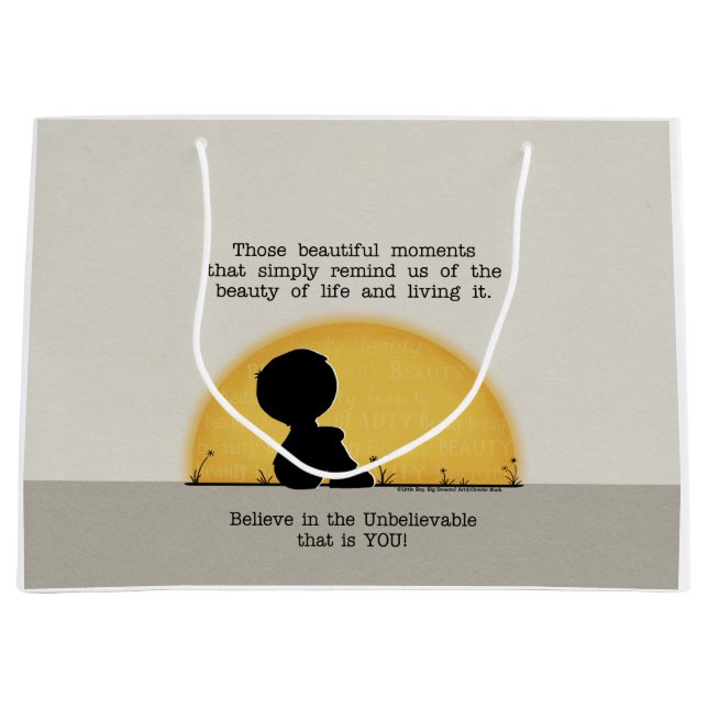 Bolsa De Regalo Grande Momentos hermosos (Anverso)