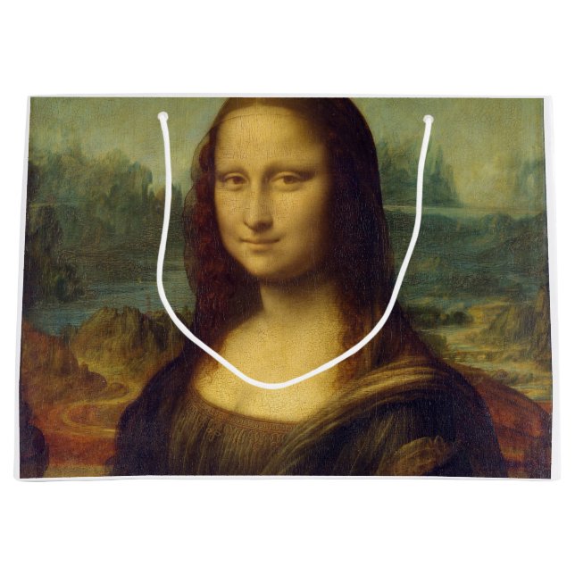 Bolsa De Regalo Grande Mona Lisa, Leonardo da Vinci (Anverso)