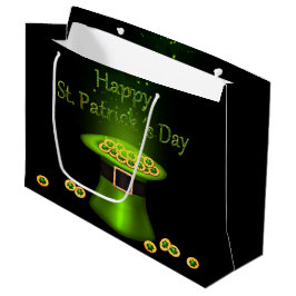 Bolsa De Regalo Grande Monedas de Gorras del Día de San Patricio