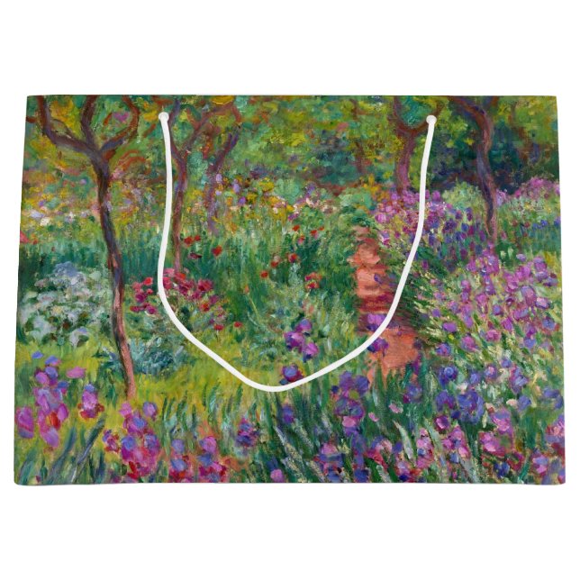 Bolsa De Regalo Grande Monet "The Iris Garden at Giverny" (Anverso)