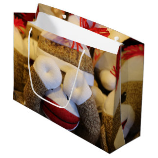 Bolsa De Regalo Grande Mono del calcetín del peekaboo
