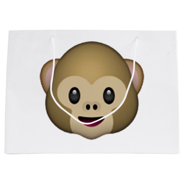 Bolsa De Regalo Grande Mono - Emoji (Anverso)