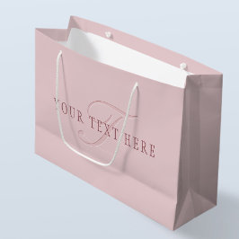 Bolsa De Regalo Grande Monograma con aspecto elegante | Oro Rosa