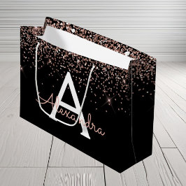 Bolsa De Regalo Grande Monograma de Rosa Rubor de color rosa y espuma