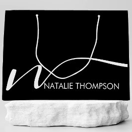 Bolsa De Regalo Grande Monograma personalizado personalizado con el nombr