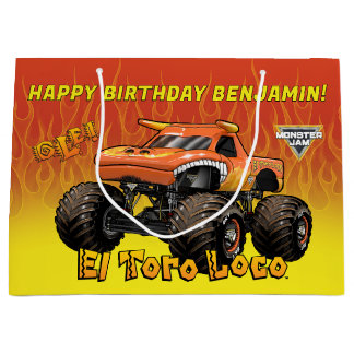 Bolsa De Regalo Grande Monster Jam - Cumpleaños de El Toro Loco