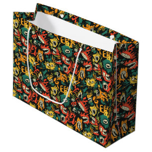 Bolsa De Regalo Grande Monstruo de grafiti Eek negro Halloween (1)