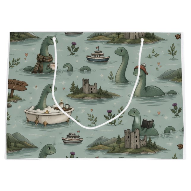 Bolsa De Regalo Grande Monstruo del lago Ness (Anverso)