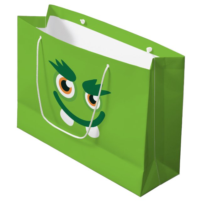 Bolsa De Regalo Grande Monstruo verde (Angulo Anverso)