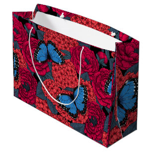 Bolsa De Regalo Grande Morpho garden azul