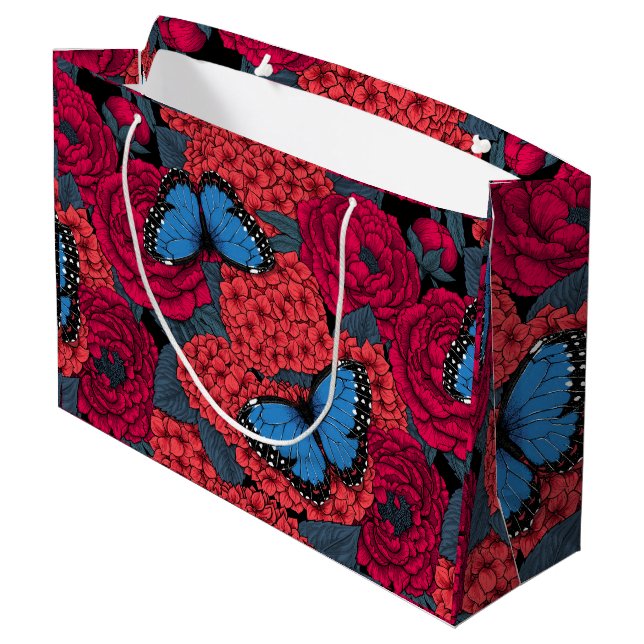 Bolsa De Regalo Grande Morpho garden azul (Angulo reverso)