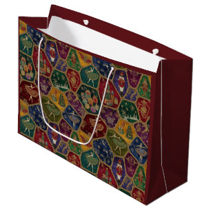 Bolsa De Regalo Grande Mosaico Antiguo Cascanueces Ballet Navideño Person