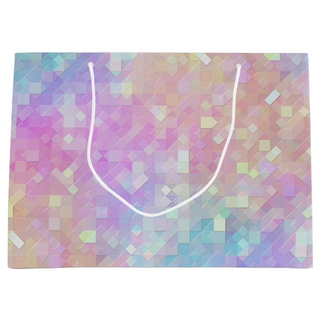 Bolsa De Regalo Grande mosaico de chispa holo: (Anverso)