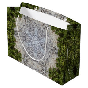 Bolsa De Regalo Grande Moss verdes y arte de la naturaleza terrestre