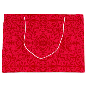 Bolsa De Regalo Grande Motif victoriano en rojo