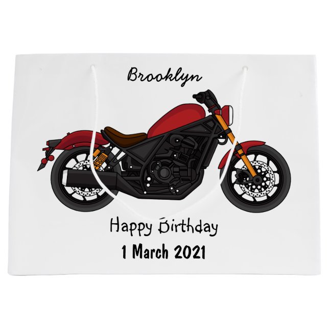 Bolsa De Regalo Grande motocicleta estilo crucero Guay (Anverso)