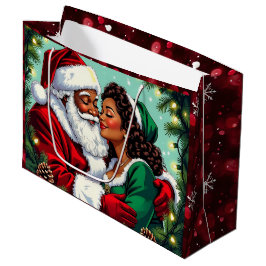 Bolsa De Regalo Grande Mr and Mrs Clause Sweet Christmas 