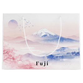 Bolsa De Regalo Grande Mt. Fuji & Cherry Blossoms Elegant