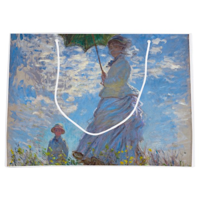 Bolsa De Regalo Grande Mujer con Parasol, Monet (Anverso)
