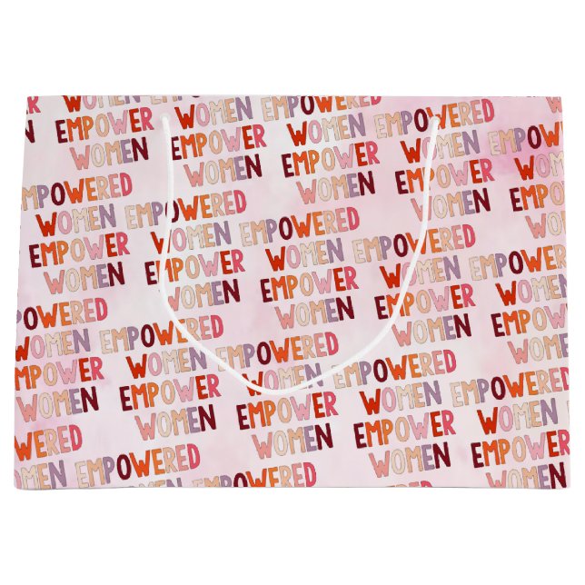 Bolsa De Regalo Grande Mujeres Empoderadas Empoderan Mujeres (Anverso)