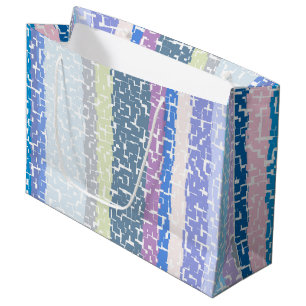 Bolsa De Regalo Grande Multicolor Verde/Lima/Gris/Beige/Rosa/Púrpura/Azul