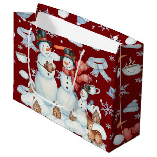 Bolsa De Regalo Grande Muñeco de nieve mágico congelado