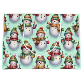 Bolsa De Regalo Grande Muñecos de nieve tontos