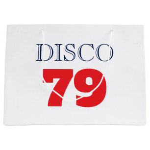 Bolsa De Regalo Grande Música de Entretenimiento Disco 79 Pop Art Retro