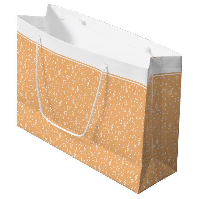 Bolsa De Regalo Grande Musical blanco (Angulo Anverso)