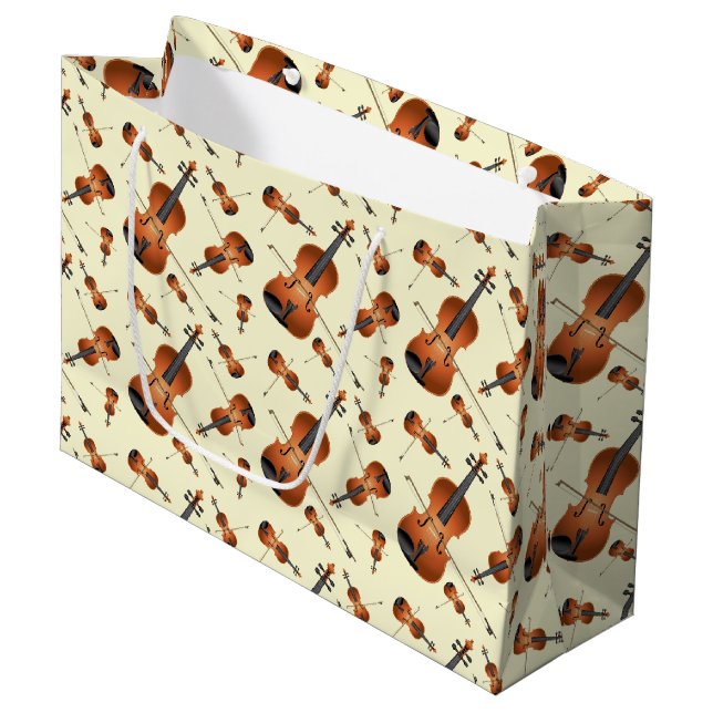 Bolsa De Regalo Grande Músico de Viola Violin Music Teacher (Angulo Anverso)