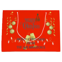 Bolsa De Regalo Grande Muy Feliz Navidad