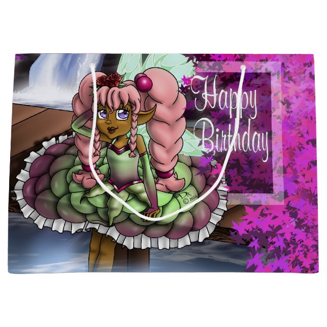 Bolsa De Regalo Grande Nacimiento de hadas negras (Anverso)