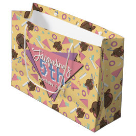 Bolsa De Regalo Grande Nacimiento de Hippo bebé amarillo de Retro 80