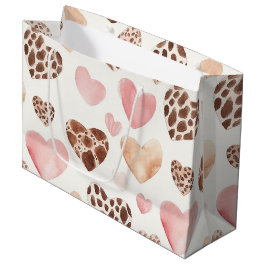 Bolsa De Regalo Grande Nacimiento de los corazones de los animales del le