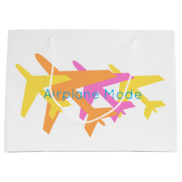 Bolsa De Regalo Grande Naranja amarillo rosado azul de viaje piloto en mo