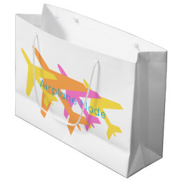 Bolsa De Regalo Grande Naranja amarillo rosado azul de viaje piloto en mo