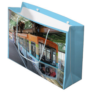Bolsa De Regalo Grande Naranja Blue Wuppertal Floting Train