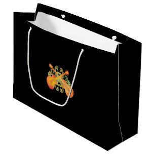 Bolsa De Regalo Grande Naranja Guitars Sunburst Increíble presupuesto