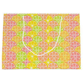 Bolsa De Regalo Grande Naranja ROJO AMARILLO GREEN FRUIT SLICITUDES