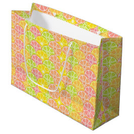 Bolsa De Regalo Grande Naranja ROJO AMARILLO GREEN FRUIT SLICITUDES