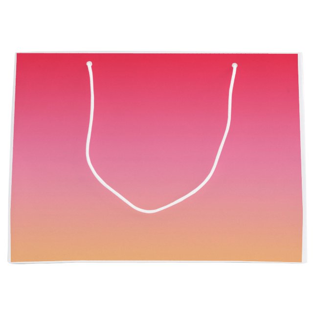 Bolsa De Regalo Grande Naranja rosa de Ombre (Anverso)