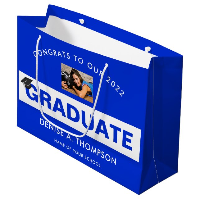 Bolsa De Regalo Grande NARANJA y  (Angulo Anverso)