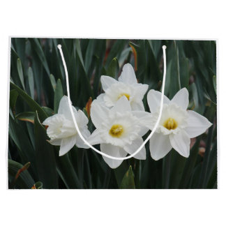 Bolsa De Regalo Grande Narcisos blancos