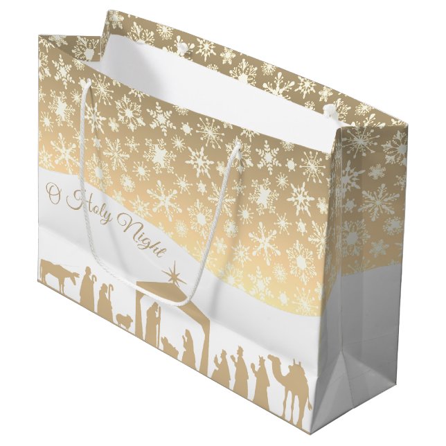 Bolsa De Regalo Grande Natividad (Angulo Anverso)